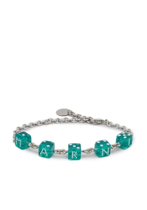 Marni dice-motif charm bracelet - Silver