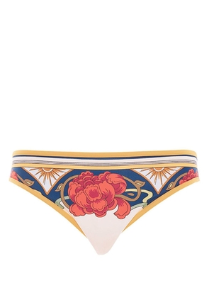 La DoubleJ tropical-print bikini bottoms - Neutrals