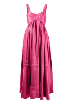 Acler empire-waisted midi dress - Pink