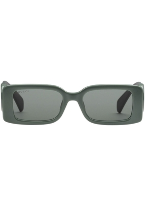 Gucci Eyewear rectangular interlocking G logo sunglasses - Grey