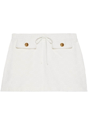 Gucci GG cotton jersey skirt - White