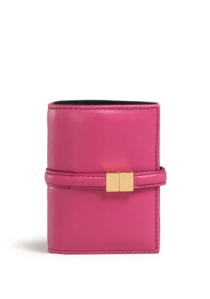 Marni Prisma logo-engraved leather wallet - Pink