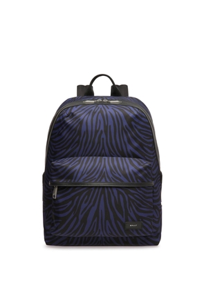 Bally Zebra Crossing patterned backpack - Blue