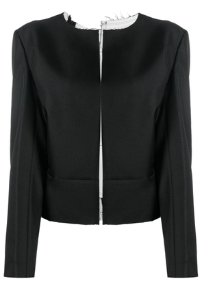 Comme Des Garçons asymmetric-design open-front jacket - Black