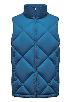 12 STOREEZ quilted funnel-neck gilet - Blue