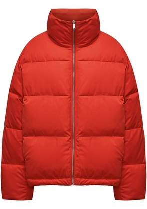 12 STOREEZ matte-effect down puffer jacket - Red