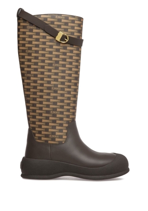 Bally Clyve graphic-print boots - Brown