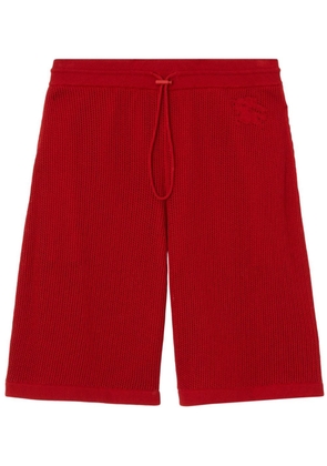 Burberry Equestrian Knight mesh shorts - Red