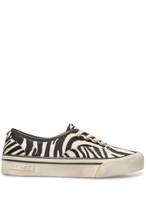 Bally Lyder zebra-print sneakers - White
