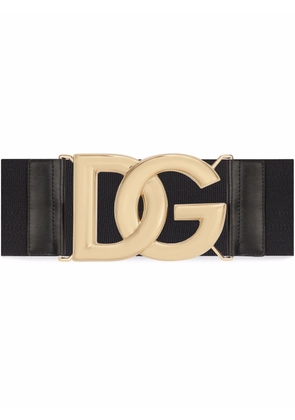 Dolce & Gabbana DG-logo band belt - Black