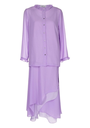 Baruni Kamila georgette skirt set - Purple