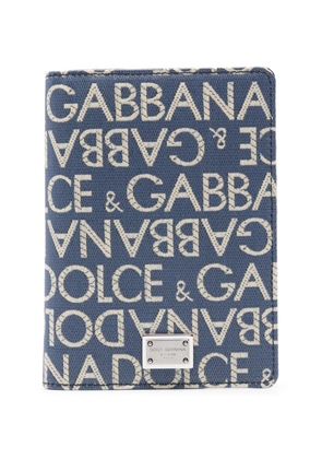 Dolce & Gabbana jacquard-logo motif cardholder - Blue