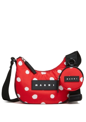 Marni small Puff polka-dot shoulder bag - Red