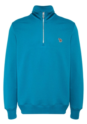 PS Paul Smith zebra logo-appliqué sweatshirt - Blue