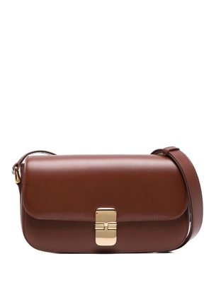 A.P.C. foldover satchel bag - Brown