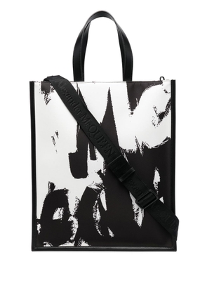 Alexander McQueen logo-print tote bag - Black