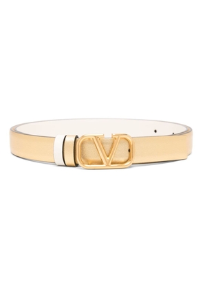 Valentino Garavani Pre-Owned VLogo Signature reversible belt - Gold