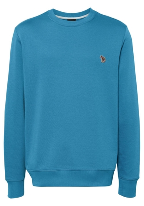 PS Paul Smith logo-emrbroidered sweatshirt - Blue