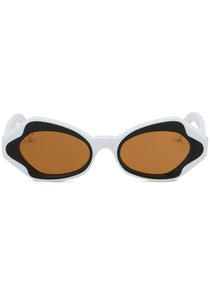 Marni geometric-frame tinted sunglasses - White