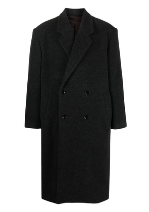 LEMAIRE double-breasted wool coat - Black