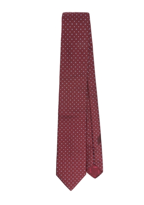 Ferragamo Gancini-pattern tie - Red