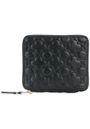 Comme Des Garçons Wallet embossed zip wallet - Black