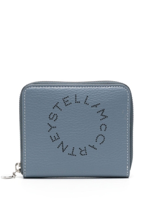 Stella McCartney perforated-logo wallet - Blue
