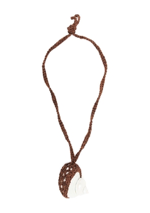 Alanui Helix Big Shell necklace - Brown