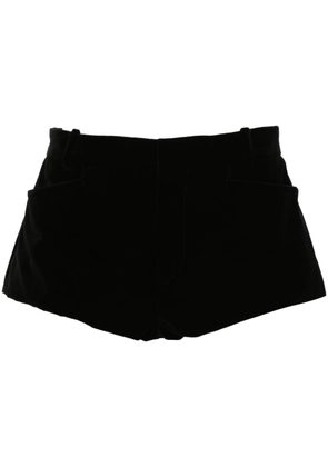 TOM FORD velvet mini shorts - Black
