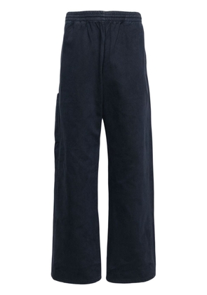 Yeezy elasticated cotton track pants - Blue