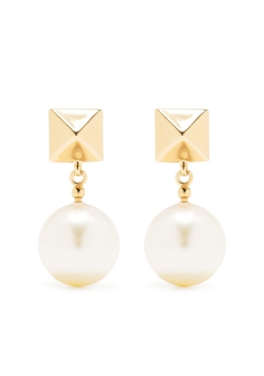 Valentino Garavani Rockstud pearl-embellished earrings - White
