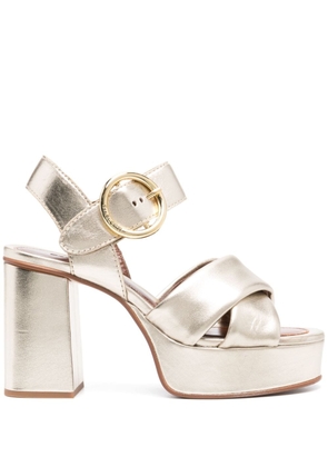 See by Chloé Lyna 100mm leather sandals - Gold