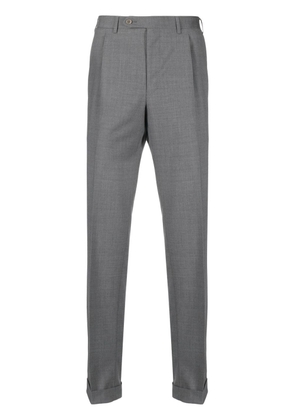 Canali straight-leg wool tailored trousers - Grey