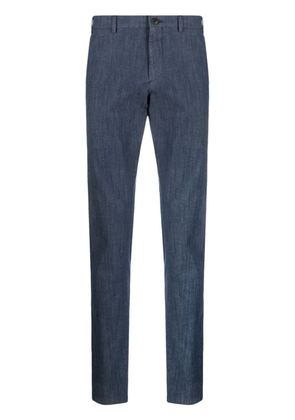 Canali straight-leg chino trousers - Blue