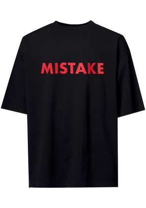 A BETTER MISTAKE Mistake crew-neck T-shirt - Black