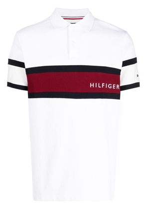 Tommy Hilfiger stripe-detailing polo shirt - White