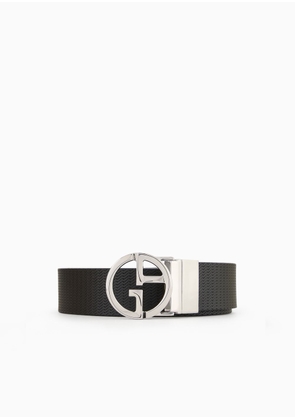 OFFICIAL STORE Printed Leather Belt With Logo