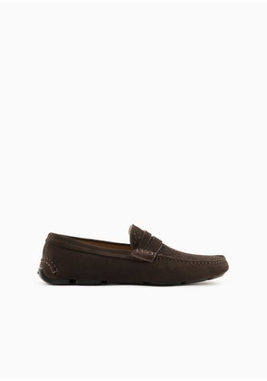 OFFICIAL STORE Suede And Nappa Leather Loafers