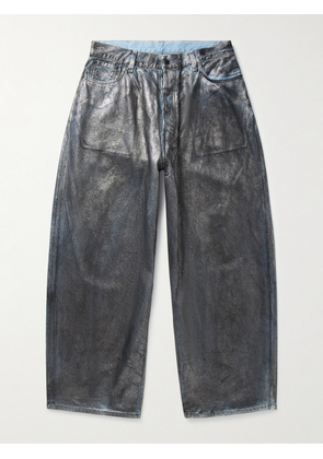 Acne Studios - Coated Wide-Leg Jeans - Men - Gray - IT 46