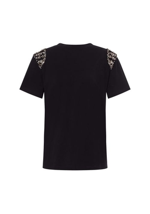 Organic jersey t-shirt with embroidery