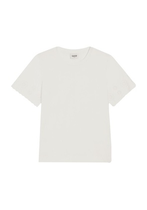 Cotton broderie anglaise t-shirt