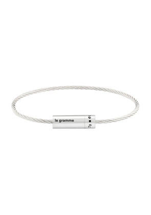 Polished Sterling silver cable bracelet 7g