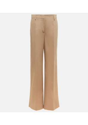 Prada High-rise cotton-blend pants