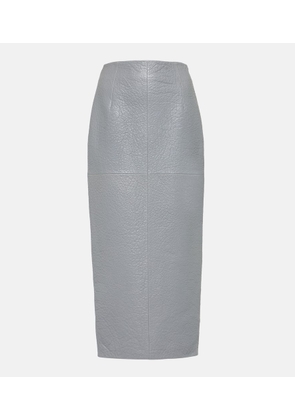 Prada High-rise leather pencil skirt