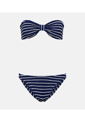 Hunza G Jean striped bikini
