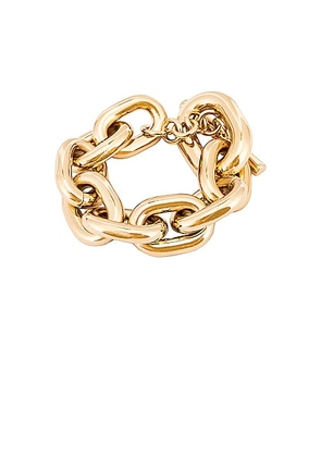 RABANNE Large Chain Bracelet in Gold - Metallic Gold. Size all.