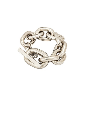 RABANNE XL Link Bracelet in Silver - Metallic Silver. Size all.