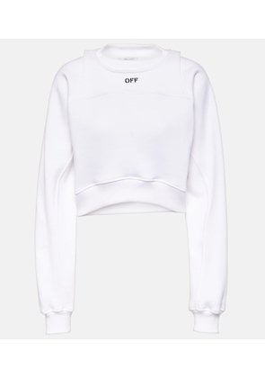 Off-White Logo cotton-blend jersey sweatshirt