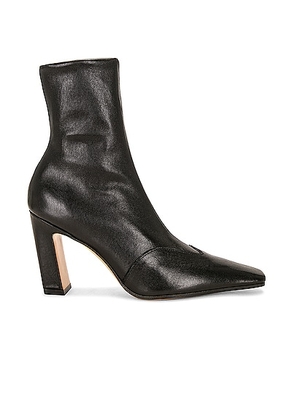KHAITE Nevada Ankle Stretch 85 Boot in Black - Black. Size 37.5 (also in ).