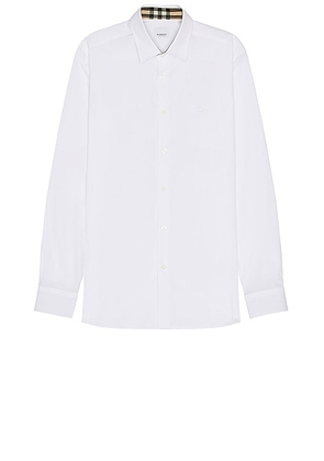 Burberry Sherfield Shirt in White - White. Size L (also in M, S).